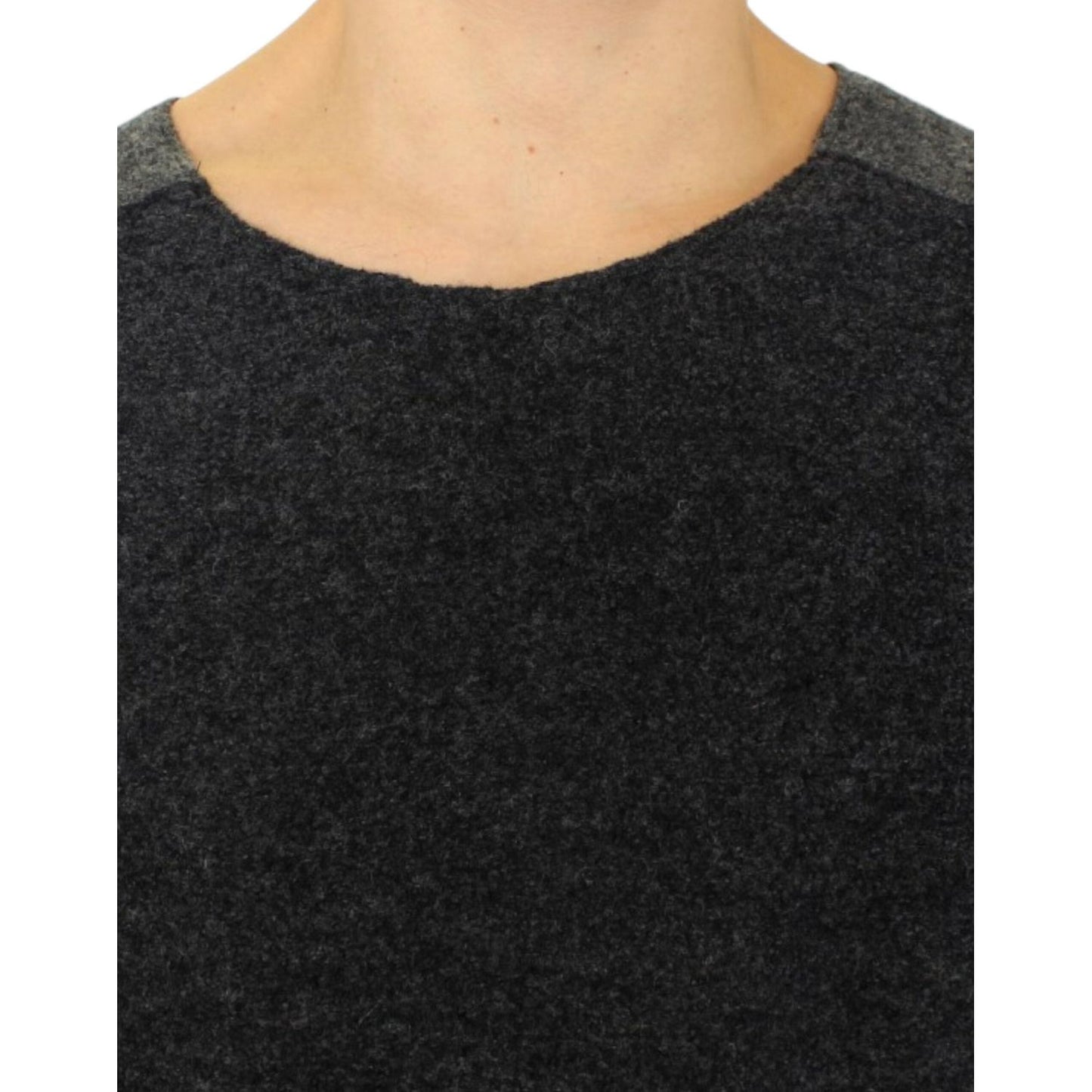 Costume National Gray wool crewneck sweater Costume National