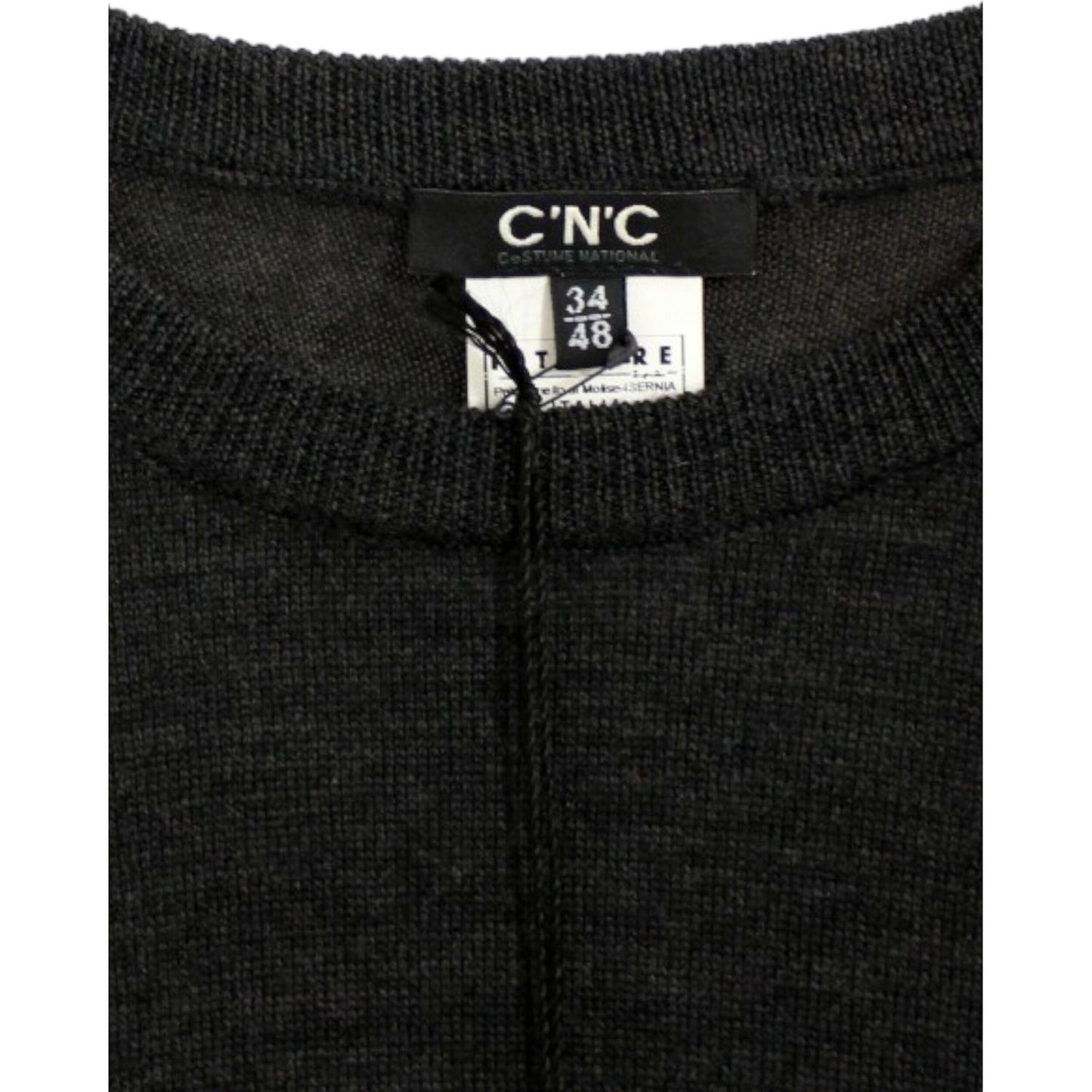 Costume National Gray crewneck pullover sweater Costume National