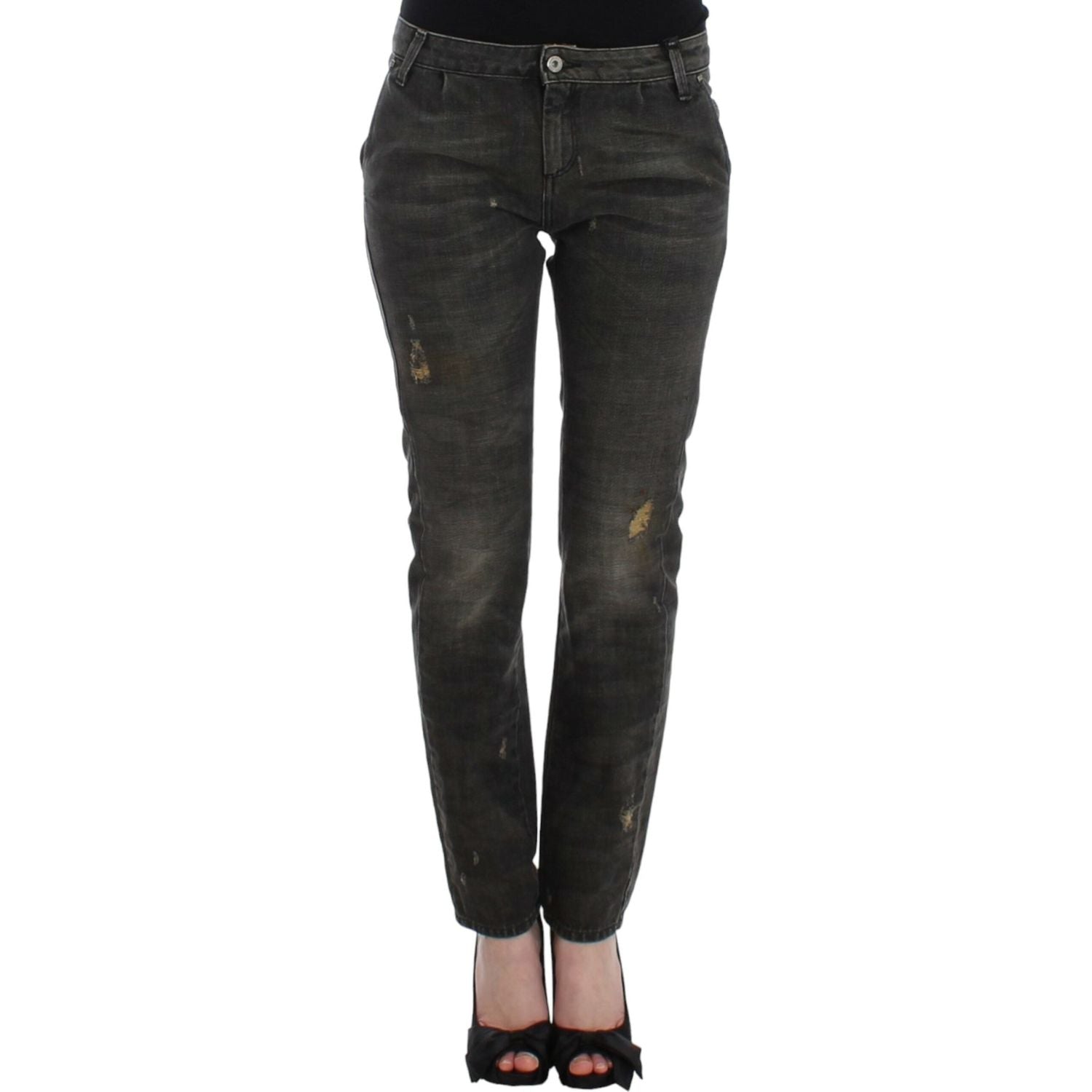 Costume National Gray distressed jeans