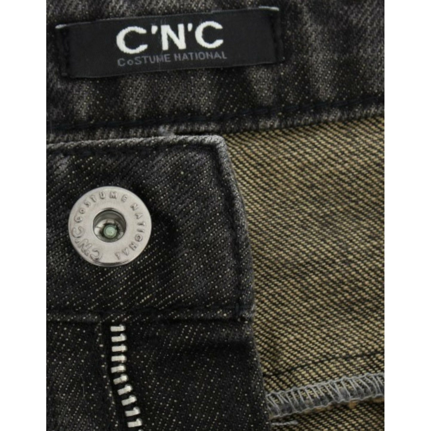Costume National Gray distressed jeans Costume National
