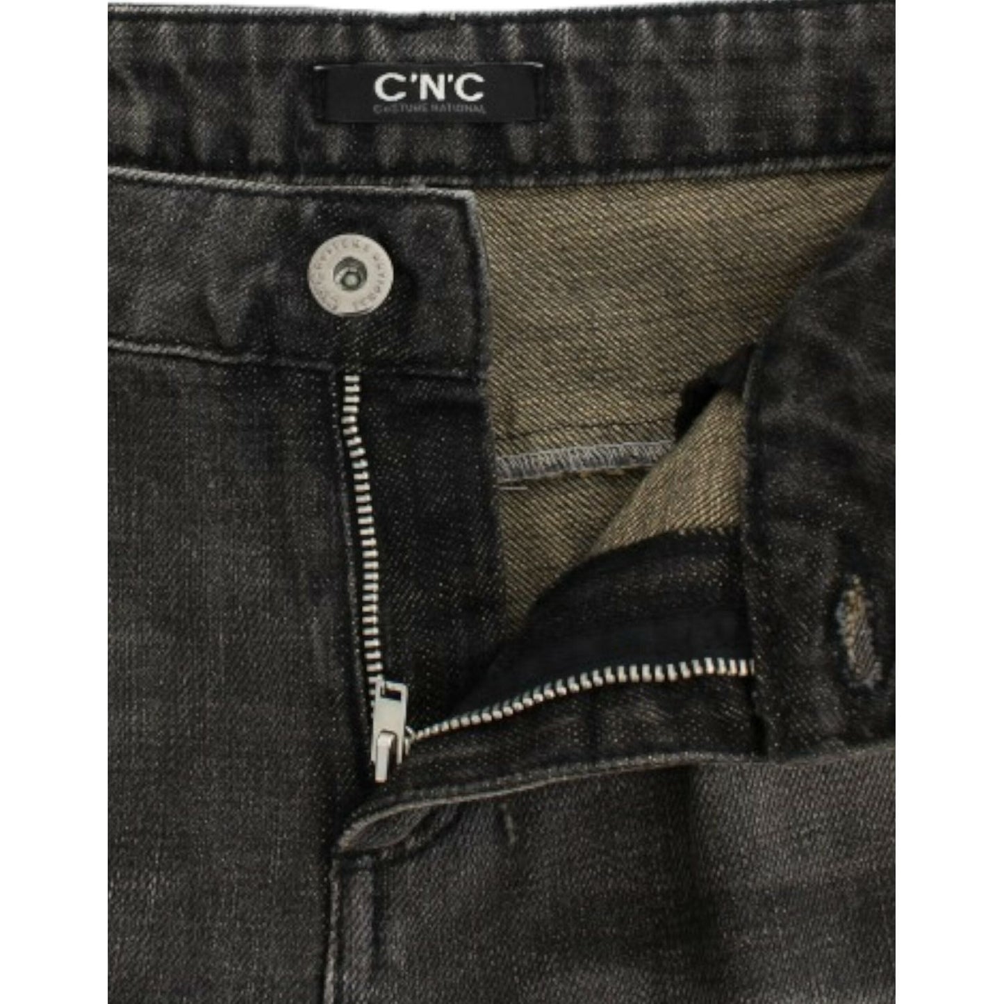 Costume National Gray distressed jeans Costume National