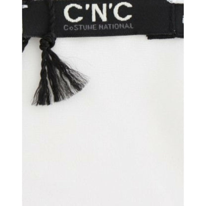 Costume National White motive print blouse