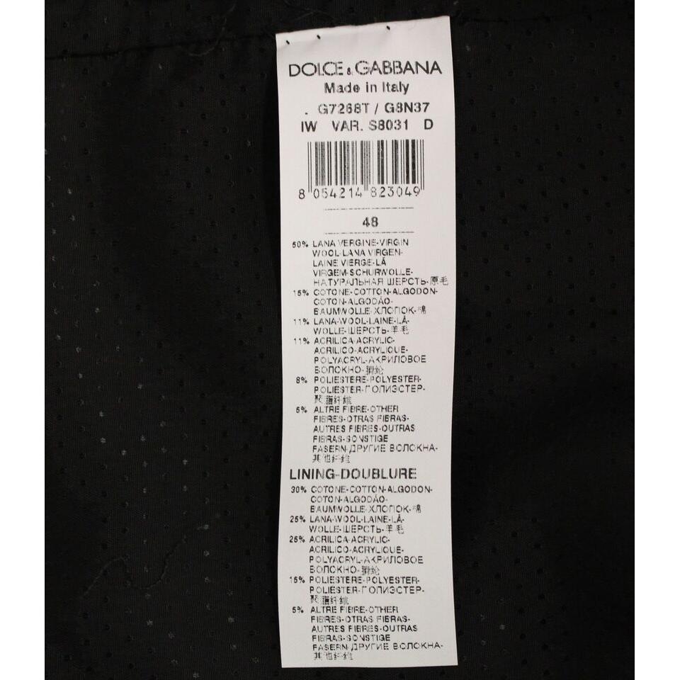 Dolce & Gabbana Gray Wool Blend Logo Vest Gilet Weste