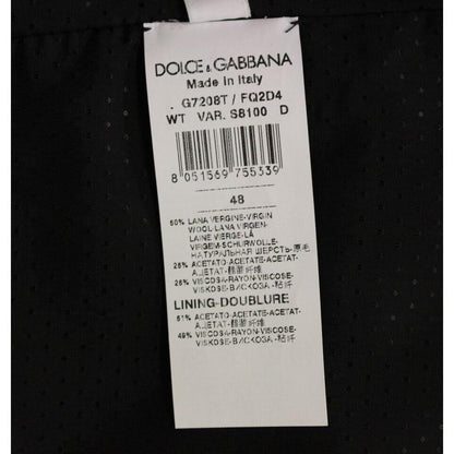 Dolce & Gabbana Gray Wool Blend Vest Gilet Weste Dolce & Gabbana