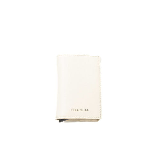 Cerruti 1881 Beige Calfskin Men Wallet