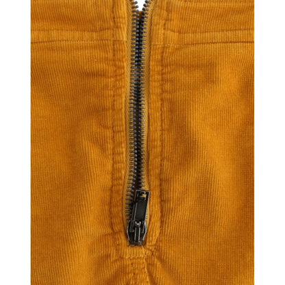 Costume National Yellow corduroy mini skirt Costume National