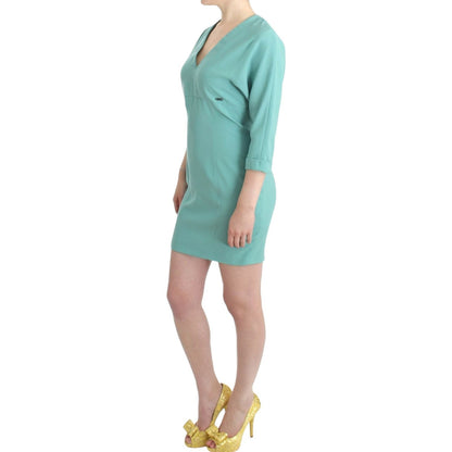 Costume National Green 3/4 sleeved sheath dress Costume National