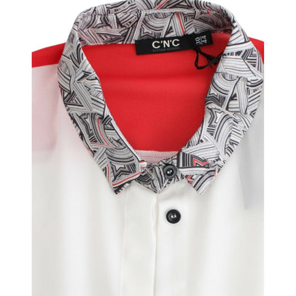 Costume National White shirt assymetric hem dress Costume National