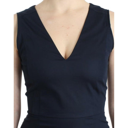 Costume National Blue pencil cotton dress Costume National