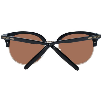 Serengeti Black Acetate & Metal Sunglasses