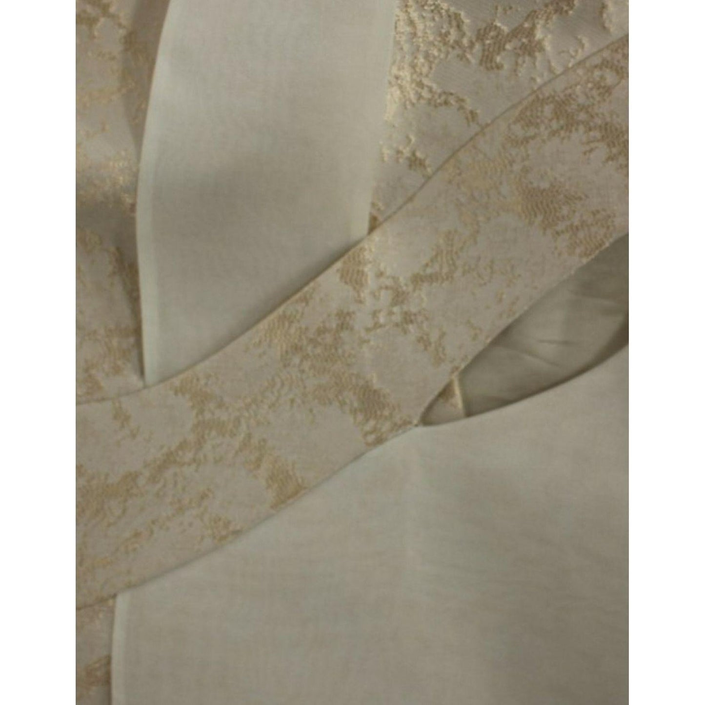 Zeyneptosun Beige brocade sleeveless jacket vest Zeyneptosun