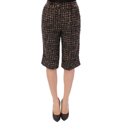 Dolce & Gabbana Multicolor wool shorts pants Dolce & Gabbana