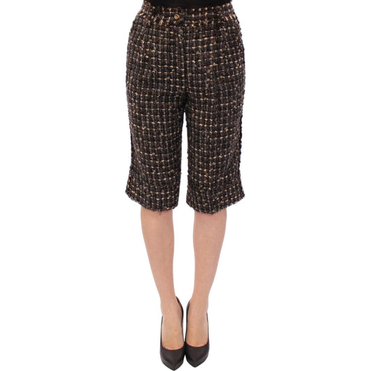 Dolce & Gabbana Multicolor wool shorts pants Dolce & Gabbana