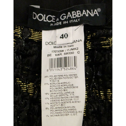 Dolce & Gabbana Black fabric shorts pants Dolce & Gabbana