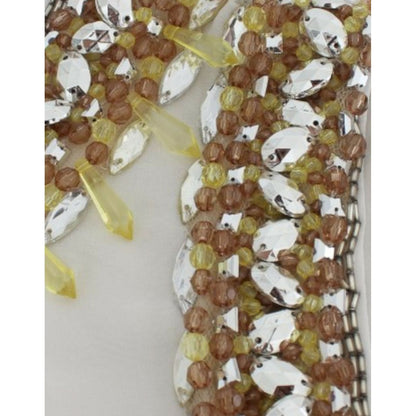 Dolce & Gabbana White crystal embellished tank top 1728,67345645728,Clothing,Dolce & Gabbana,IT40|S,Material: 100% silk,New with tags,Sleeveless - T-Shirts - Clothing,T-Shirts - Clothing,Tank Tops - T-Shirts - Clothing,Tops & T-Shirts - Women - Clothing,W