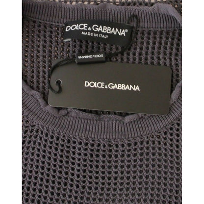 Dolce & Gabbana Purple Runway Netz Pullover Netted Sweater Dolce & Gabbana