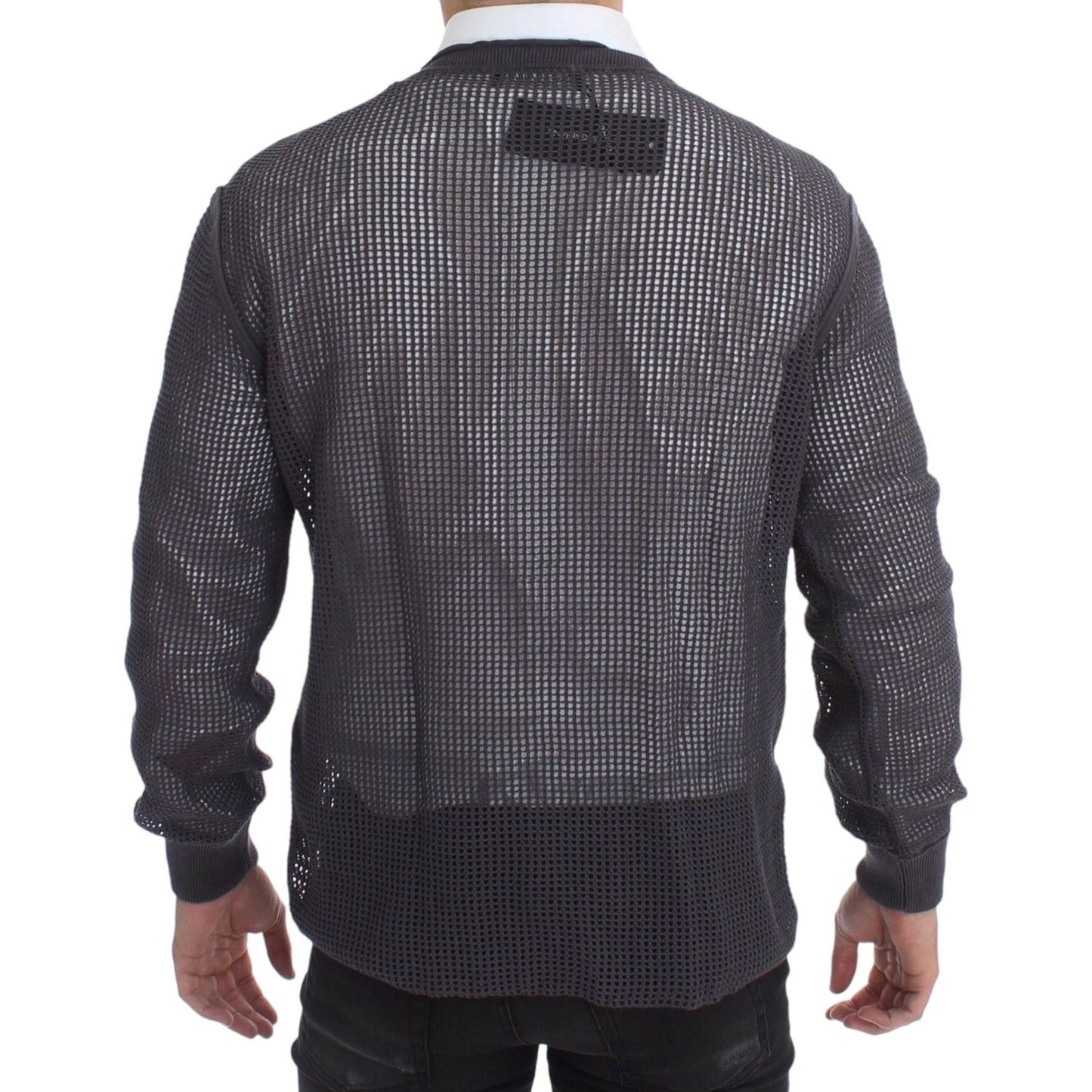 Dolce & Gabbana Purple Runway Netz Pullover Netted Sweater Dolce & Gabbana