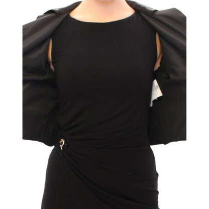 Dolce & Gabbana Black Short Bolero Shrug Jacket Coat