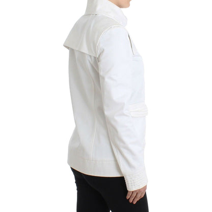 GF Ferre White Double Breasted Jacket Coat Blazer GF Ferre