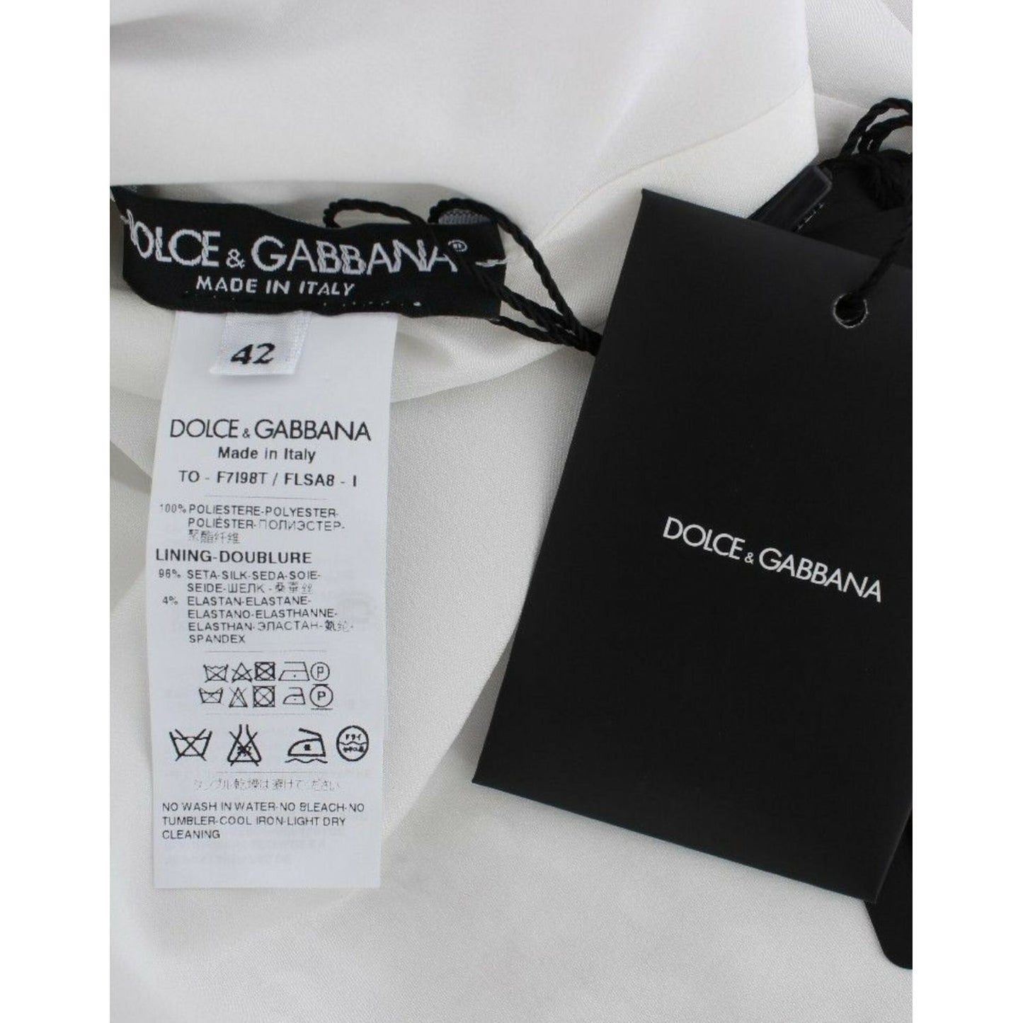 Dolce & Gabbana Silver Sequined Crewneck Blouse T-shirt Top Dolce & Gabbana