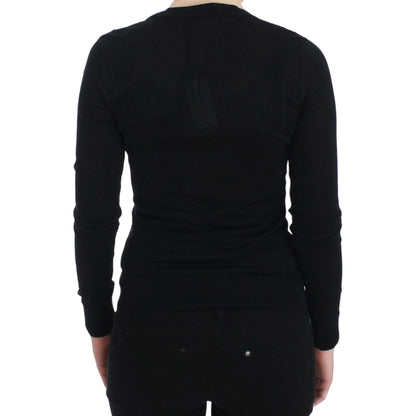 Dolce & Gabbana Black Cashmere Crewneck Sweater Pullover Dolce & Gabbana
