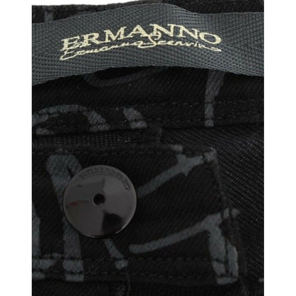 Ermanno Scervino Black Slim Jeans Denim Pants Skinny Stretch Ermanno Scervino