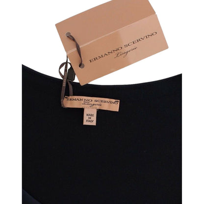 Ermanno Scervino Lingerie Blue Top Blouse Jumper Lace Rayon Ermanno Scervino