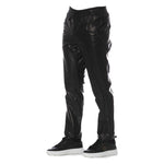 Trussardi Black Lamb Leather Men Trouser Trussardi Dark Slate Gray