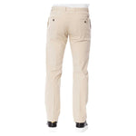 Trussardi Beige Cotton Men Trouser Trussardi Light Gray