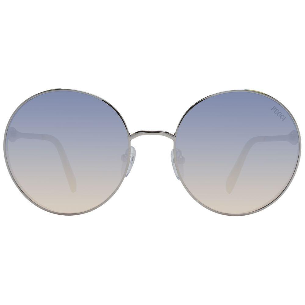 Emilio Pucci Silver Metal Sunglasses