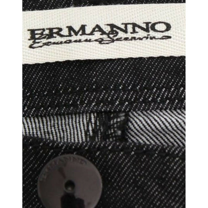 Ermanno Scervino Black Slim Jeans Denim Pants Skinny Leg Stretch Ermanno Scervino