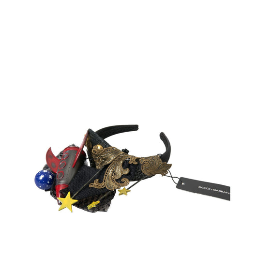 Dolce & Gabbana Multicolor Missile Rocket Crystal Stars Headband Diadem