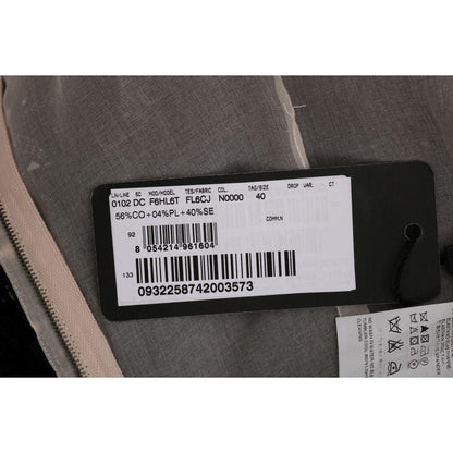 Dolce & Gabbana Black Cotton Silk Floral Long Dress Dolce & Gabbana