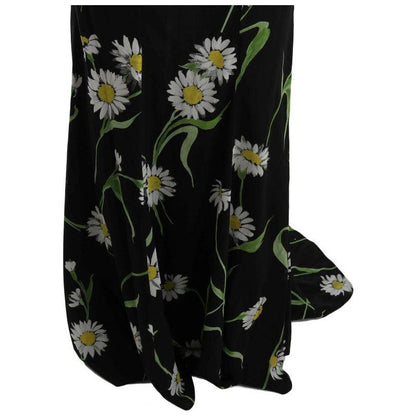 Dolce & Gabbana Sunflower Silk Stretch Sheath Dress Dolce & Gabbana