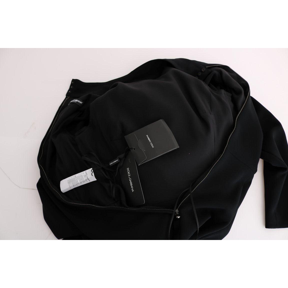 Dolce & Gabbana Black Stretch Long Gown Sheath Dress Dolce & Gabbana