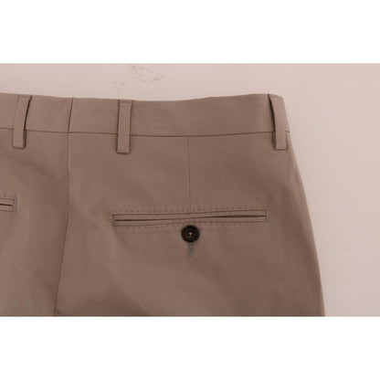 Dolce & Gabbana Beige Cotton Stretch Chinos Pants Dolce & Gabbana