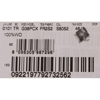 Dolce & Gabbana Gray Wool Striped Formal Pants Dolce & Gabbana