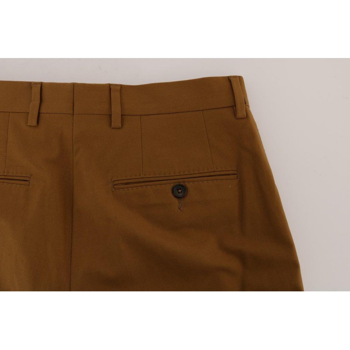 Dolce & Gabbana Brown Stretch Cotton Pants Dolce & Gabbana