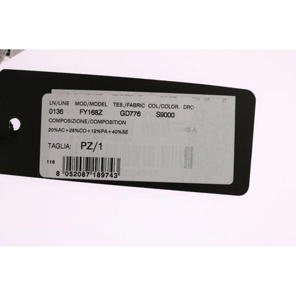 Dolce & Gabbana Black White Floral Lace Crystal Hair Claw Dolce & Gabbana