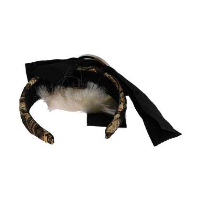 Dolce & Gabbana Black Crystal White Diadem Headband Dolce & Gabbana