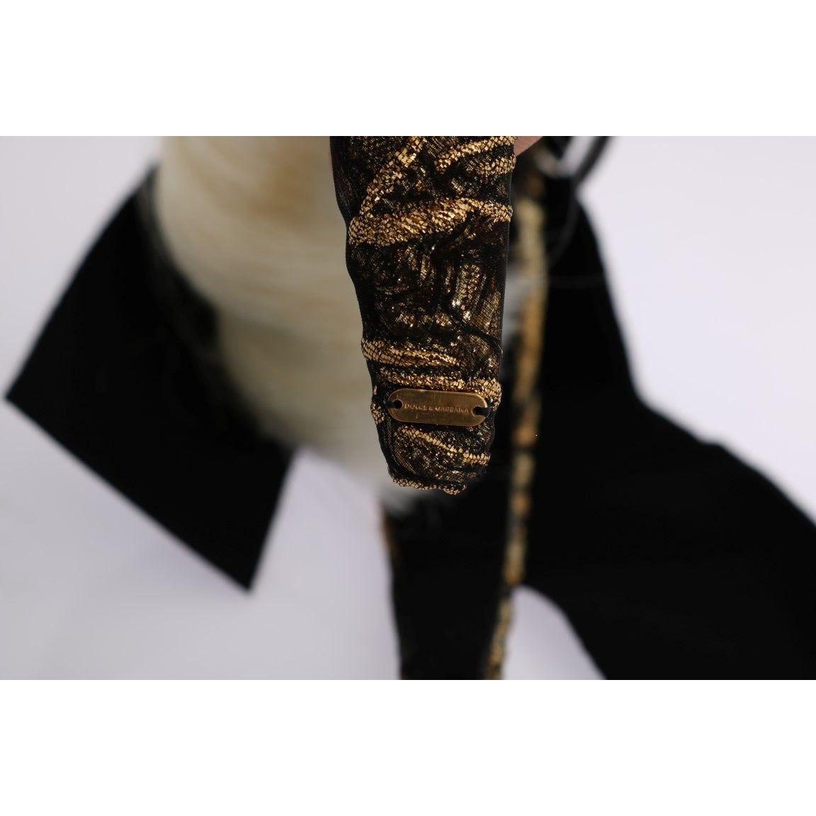 Dolce & Gabbana Black Crystal White Diadem Headband Dolce & Gabbana