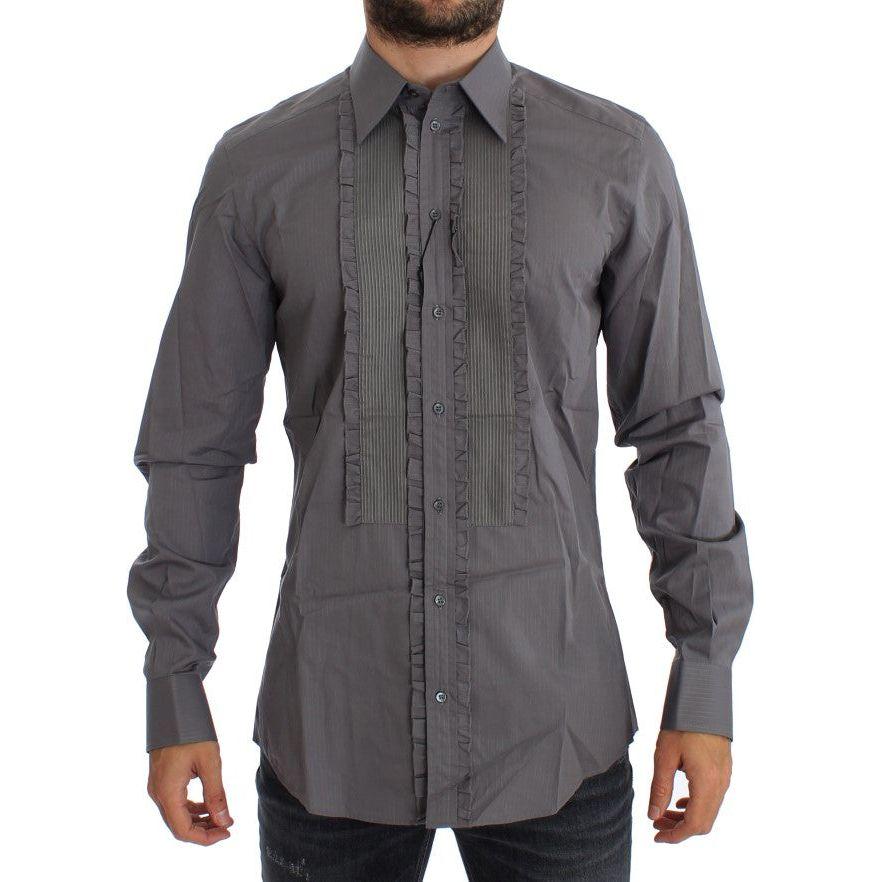 Dolce & Gabbana Purple Torero GOLD Slim Fit Dress Shirt