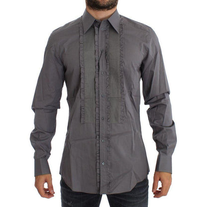 Dolce & Gabbana Purple Torero GOLD Slim Fit Dress Shirt Dolce & Gabbana