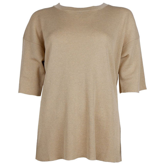 Alpha Studio Beige Viscose Sweater AL-12968-IT42|M