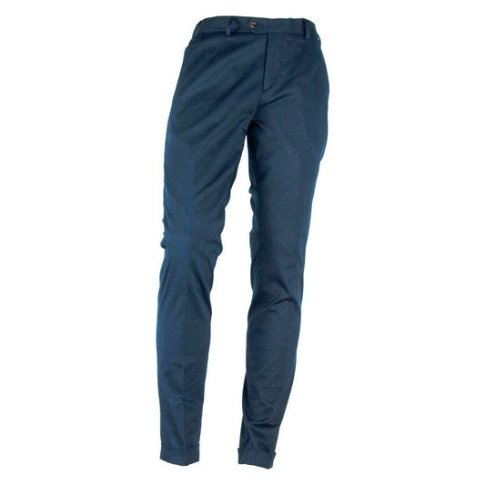 Made in Italy Elegant Summer Cotton Blend Trousers MI-3462-IT48 | M