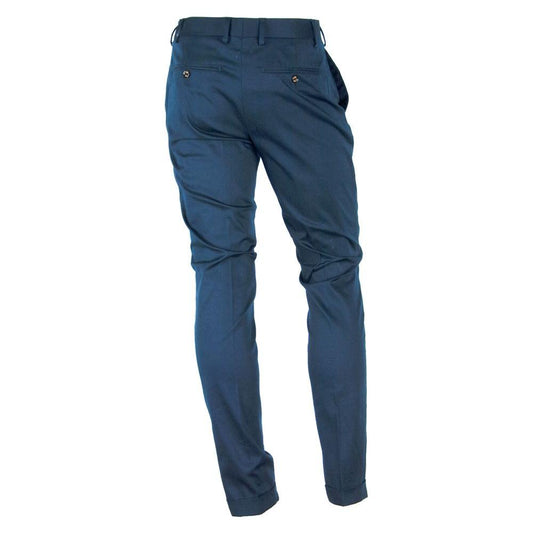 Made in Italy Elegant Summer Cotton Blend Trousers MI-3462-IT48 | M