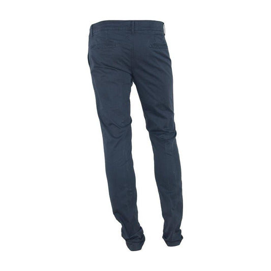 Made in Italy Chic Summer Cotton Blend Trousers MI-3378-IT46 | S