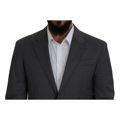 Dsquared² Gray Wool Single Breasted 2 Piece CIPRO Suit