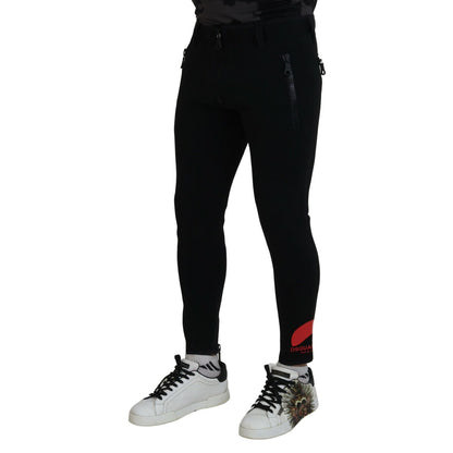 بنطال Dsquared² بقصة Slim Fit من البولي أميد بطبعة شعار