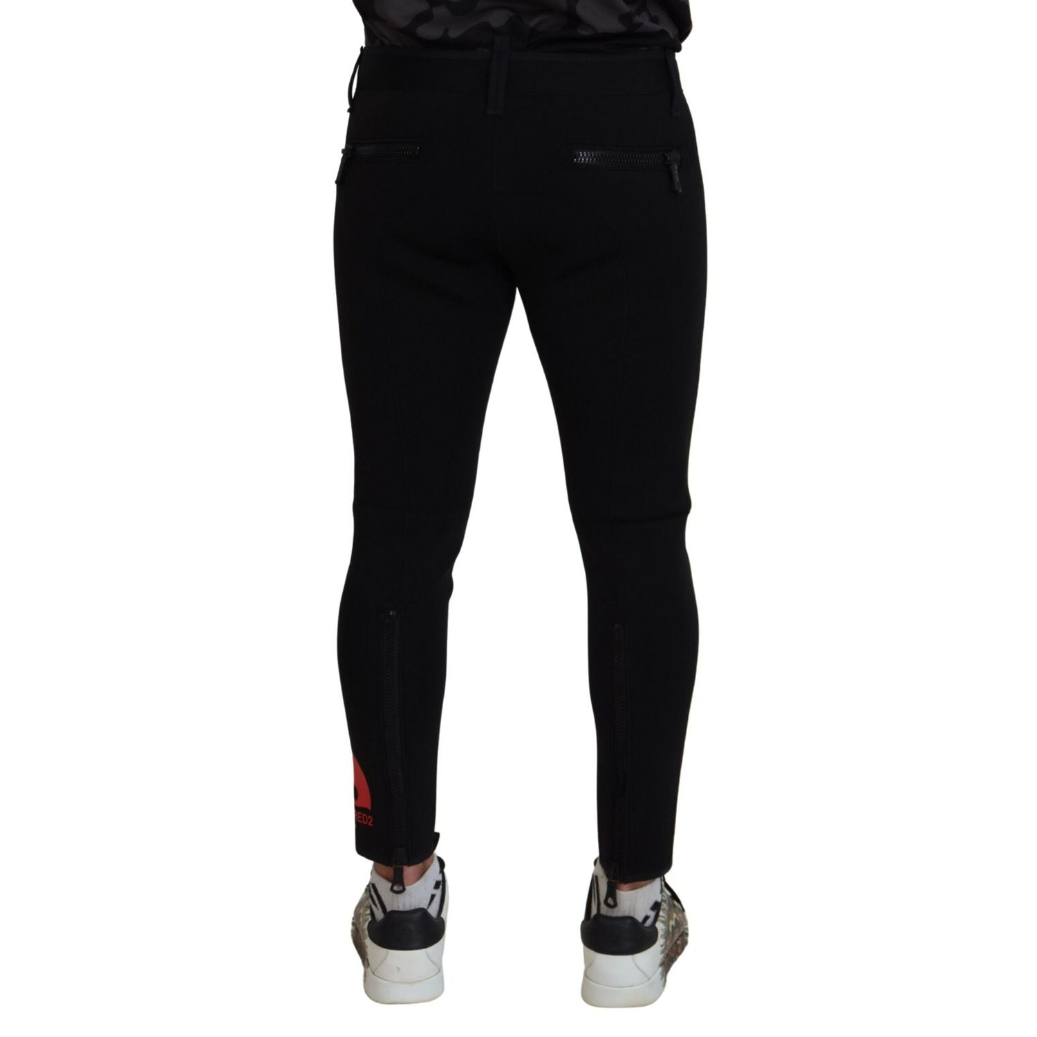 بنطال Dsquared² بقصة Slim Fit من البولي أميد بطبعة شعار